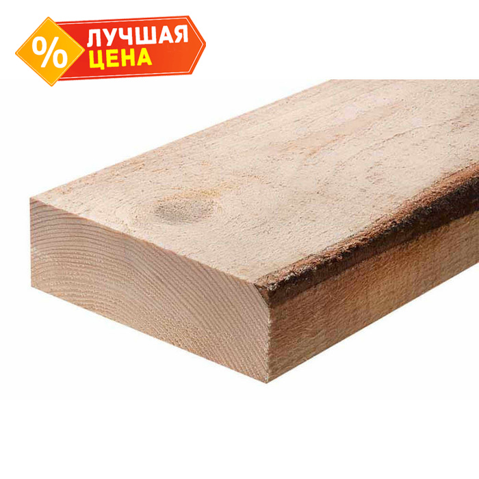 Доска обрезная естественной влажности 40х300х6000 сорт 3